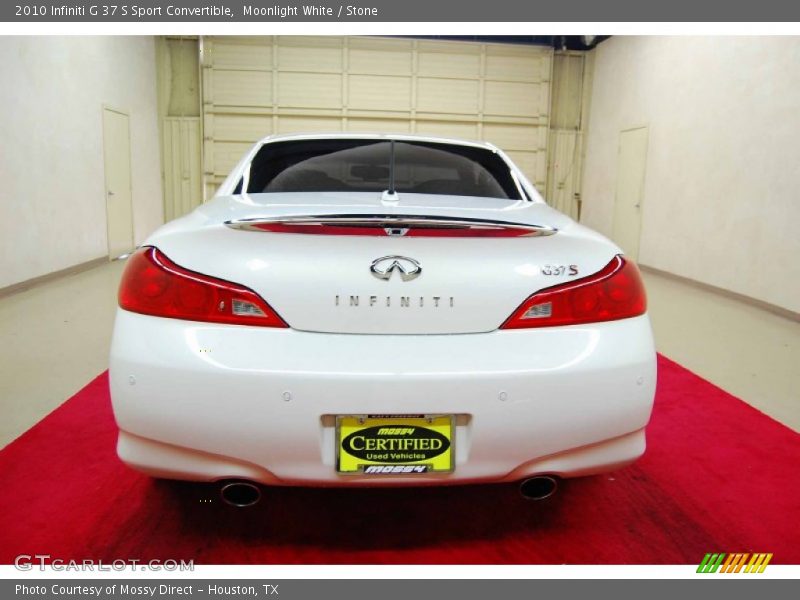 Moonlight White / Stone 2010 Infiniti G 37 S Sport Convertible