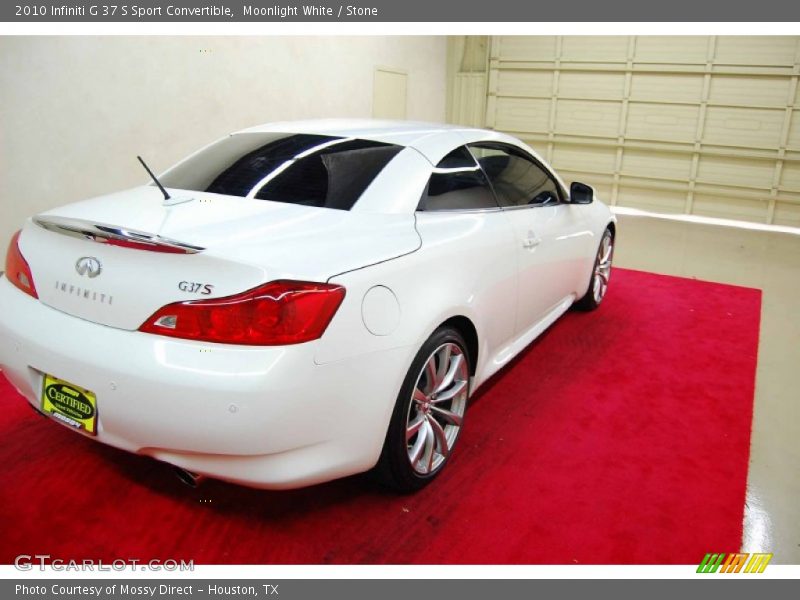 Moonlight White / Stone 2010 Infiniti G 37 S Sport Convertible