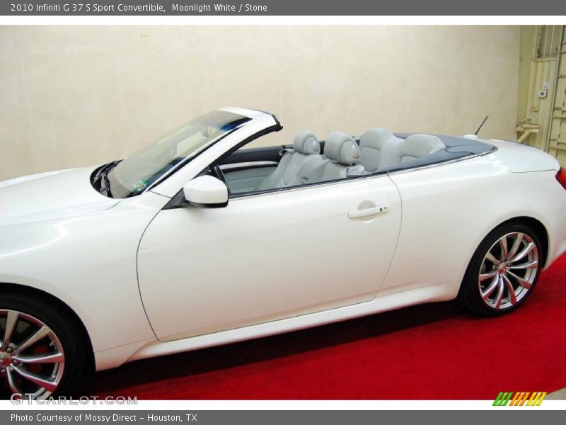 Moonlight White / Stone 2010 Infiniti G 37 S Sport Convertible