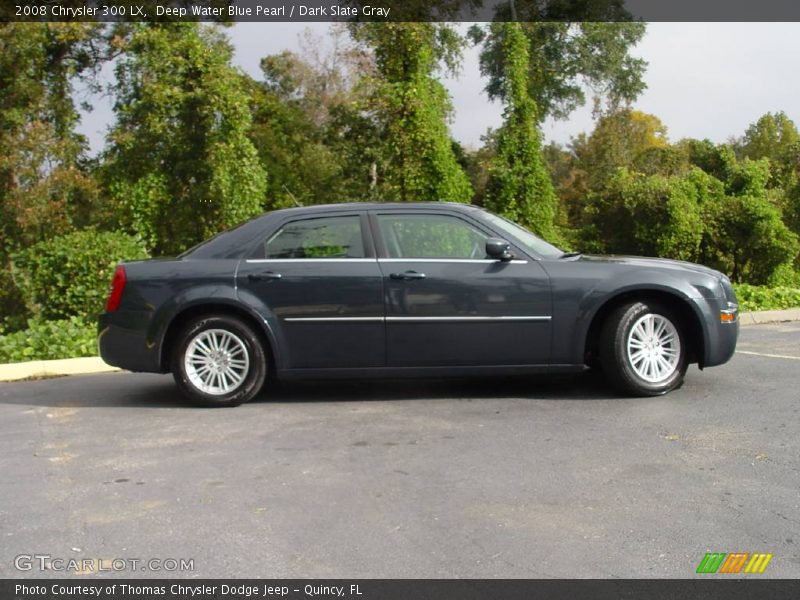 Deep Water Blue Pearl / Dark Slate Gray 2008 Chrysler 300 LX