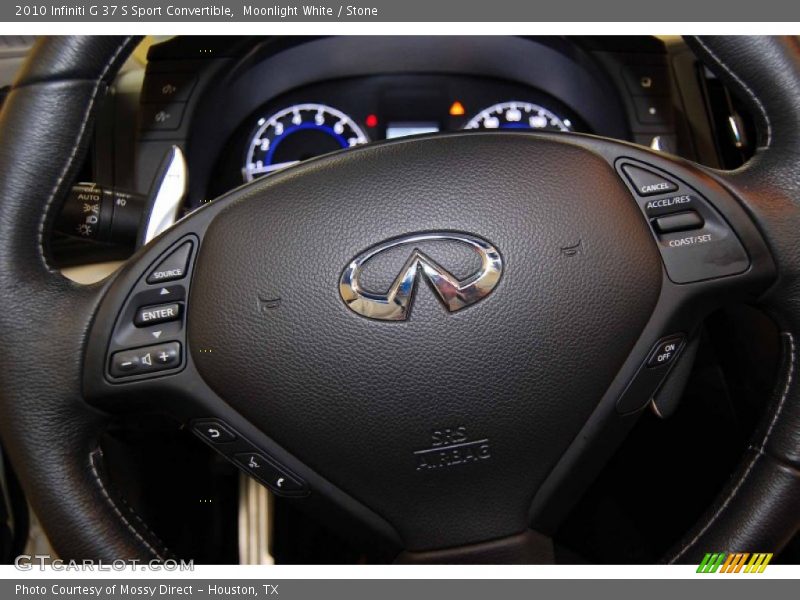 Moonlight White / Stone 2010 Infiniti G 37 S Sport Convertible