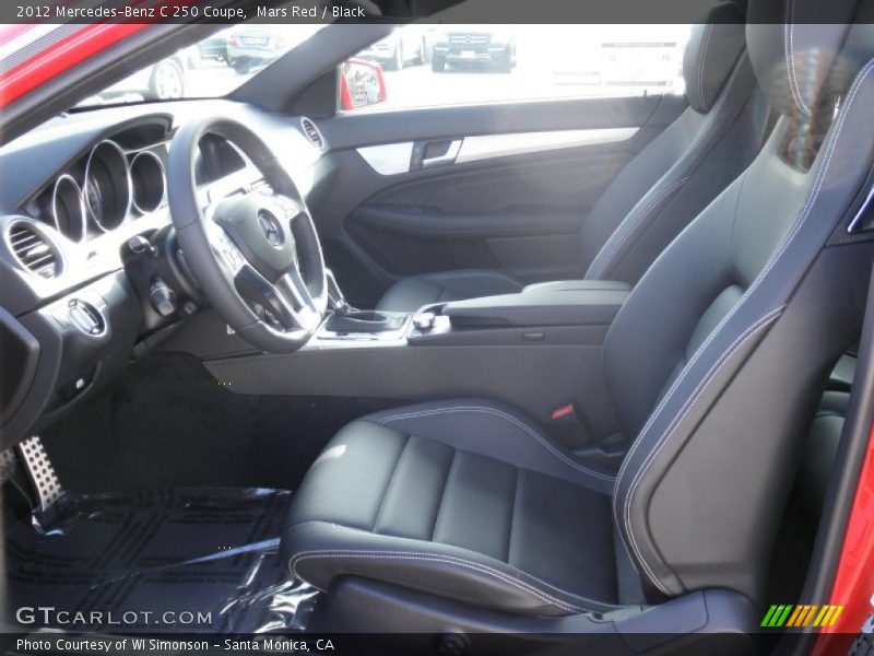  2012 C 250 Coupe Black Interior