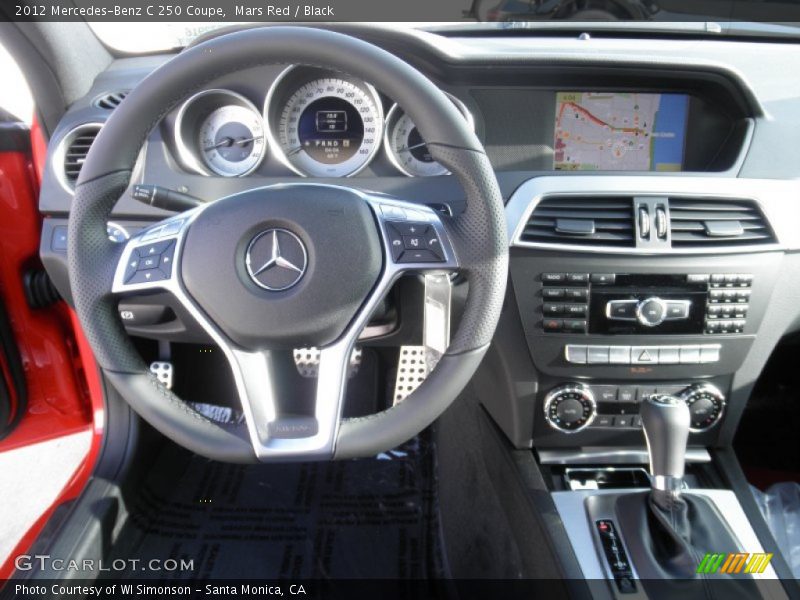 Dashboard of 2012 C 250 Coupe