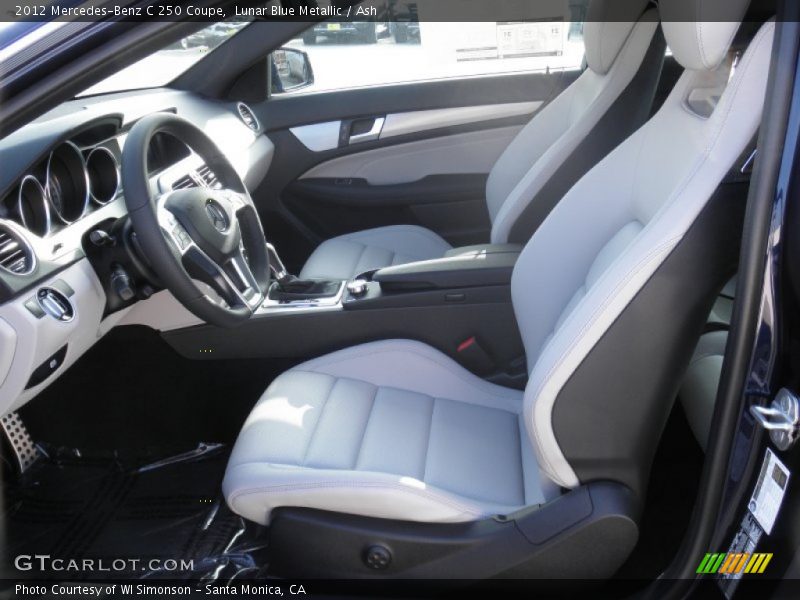 Lunar Blue Metallic / Ash 2012 Mercedes-Benz C 250 Coupe