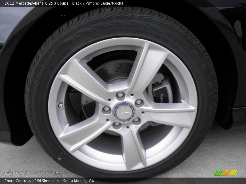 Black / Almond Beige/Mocha 2012 Mercedes-Benz C 250 Coupe