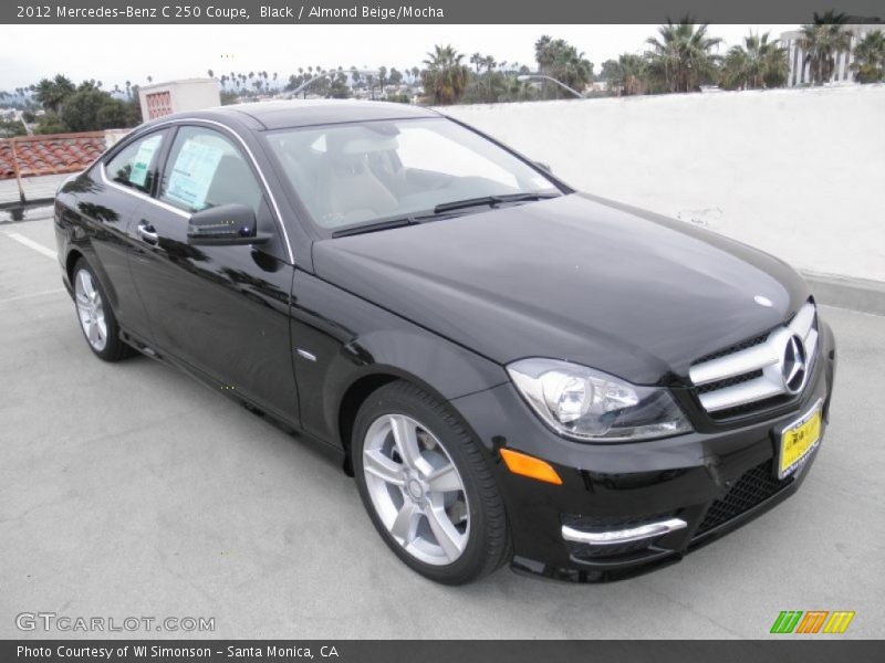 Black / Almond Beige/Mocha 2012 Mercedes-Benz C 250 Coupe