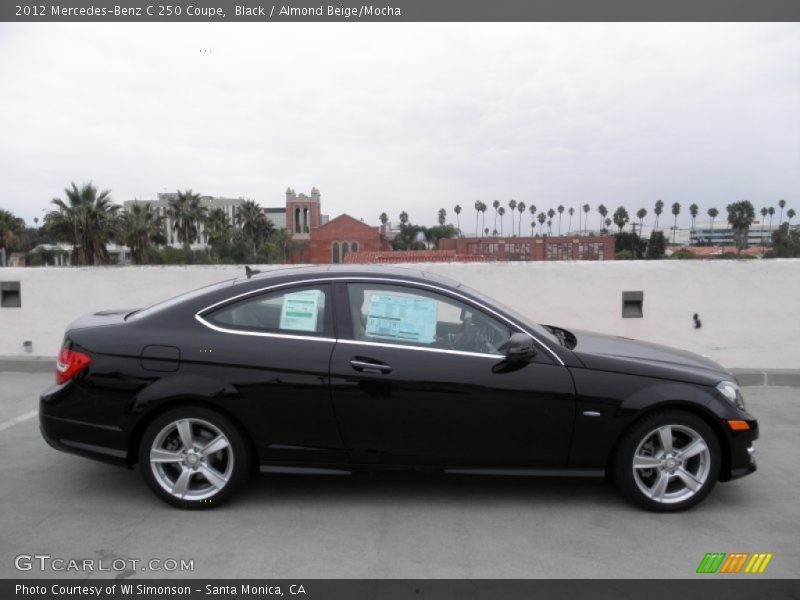 Black / Almond Beige/Mocha 2012 Mercedes-Benz C 250 Coupe