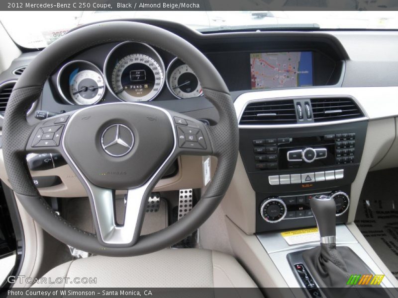 Black / Almond Beige/Mocha 2012 Mercedes-Benz C 250 Coupe