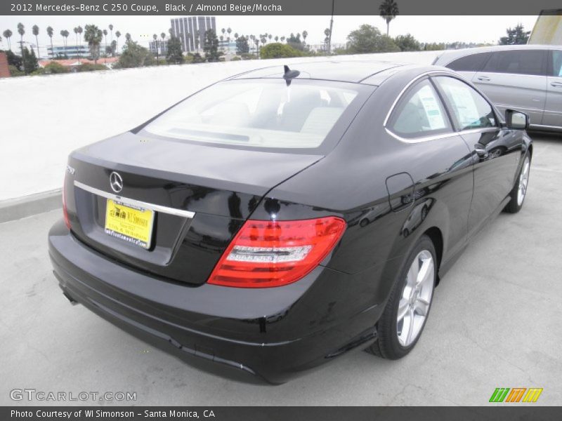 Black / Almond Beige/Mocha 2012 Mercedes-Benz C 250 Coupe