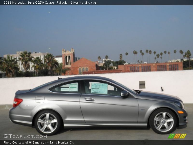 Palladium Silver Metallic / Ash 2012 Mercedes-Benz C 250 Coupe