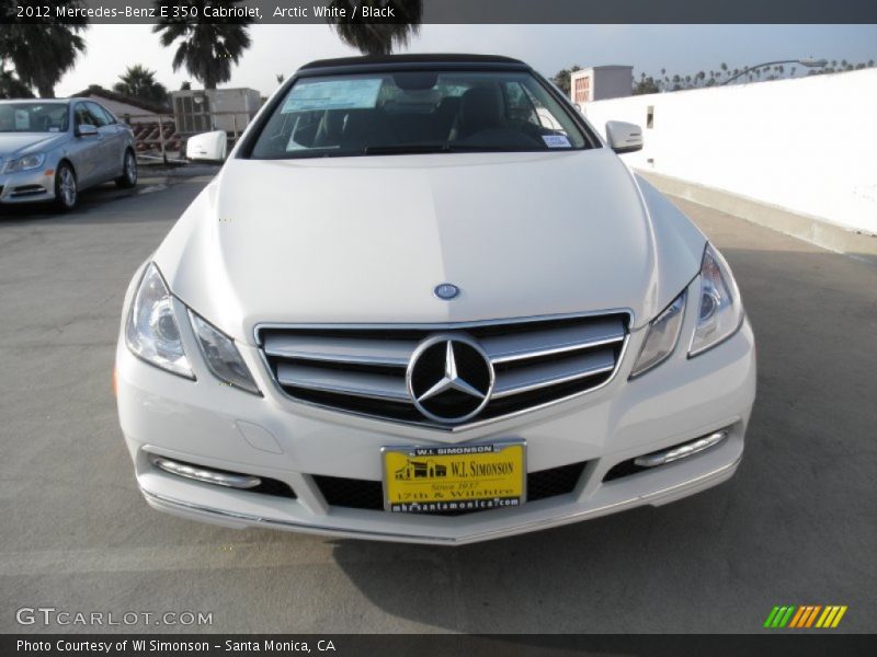 Arctic White / Black 2012 Mercedes-Benz E 350 Cabriolet