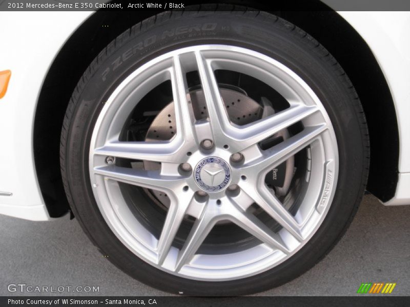 Arctic White / Black 2012 Mercedes-Benz E 350 Cabriolet