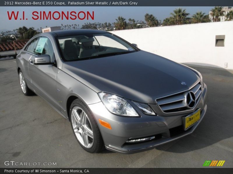 Palladium Silver Metallic / Ash/Dark Grey 2012 Mercedes-Benz E 350 Coupe