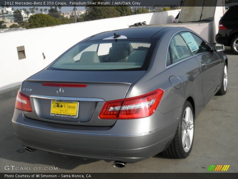 Palladium Silver Metallic / Ash/Dark Grey 2012 Mercedes-Benz E 350 Coupe