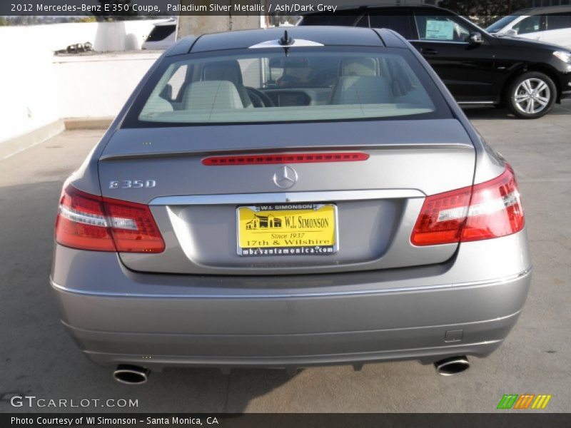 Palladium Silver Metallic / Ash/Dark Grey 2012 Mercedes-Benz E 350 Coupe
