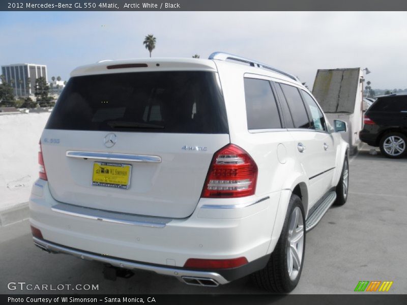 Arctic White / Black 2012 Mercedes-Benz GL 550 4Matic