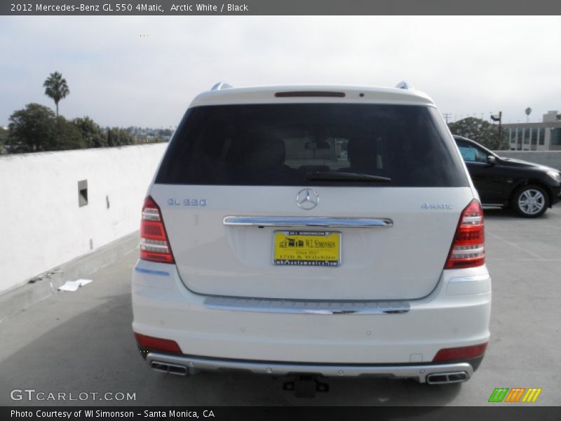 Arctic White / Black 2012 Mercedes-Benz GL 550 4Matic