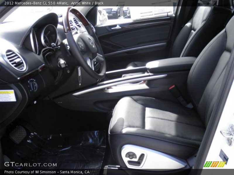 Arctic White / Black 2012 Mercedes-Benz GL 550 4Matic