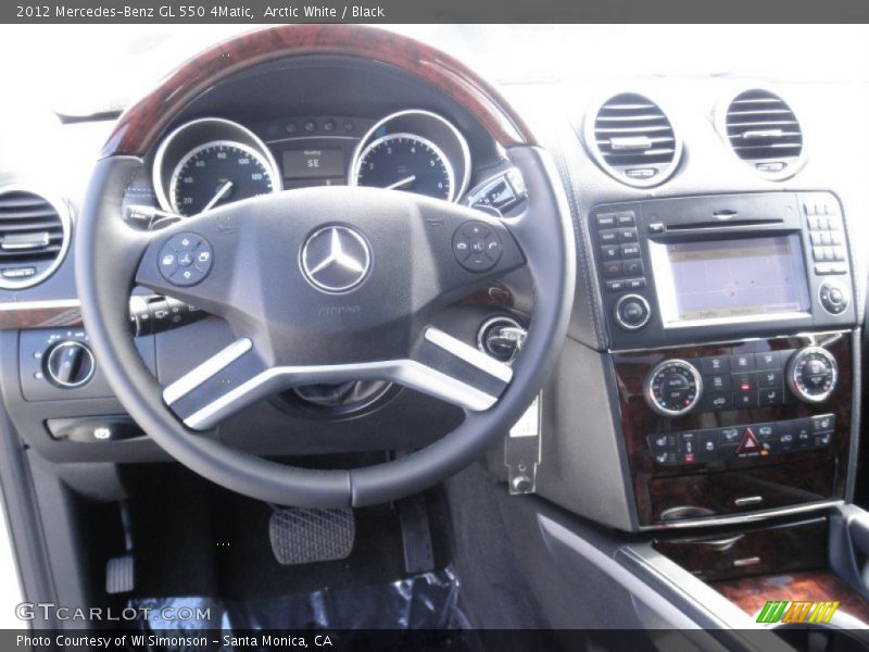 Arctic White / Black 2012 Mercedes-Benz GL 550 4Matic