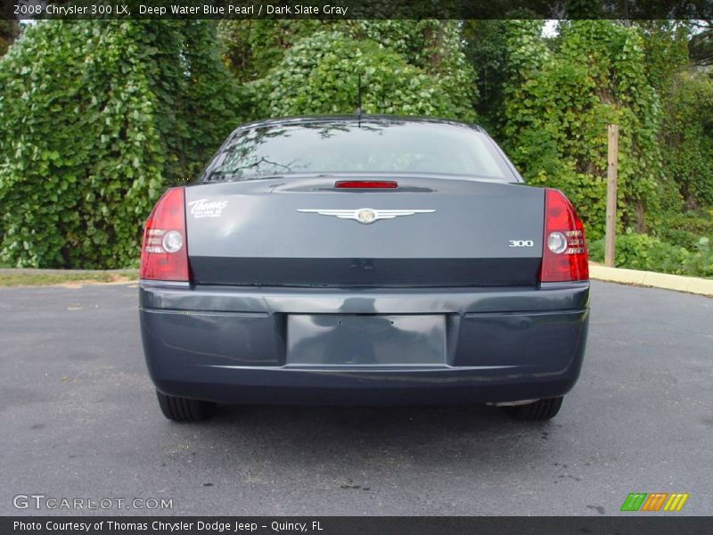 Deep Water Blue Pearl / Dark Slate Gray 2008 Chrysler 300 LX