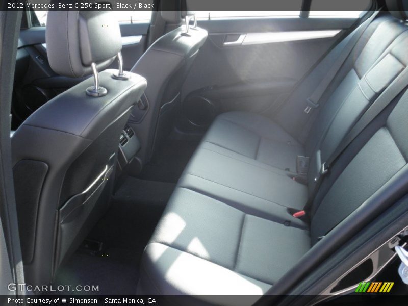 Black / Black 2012 Mercedes-Benz C 250 Sport