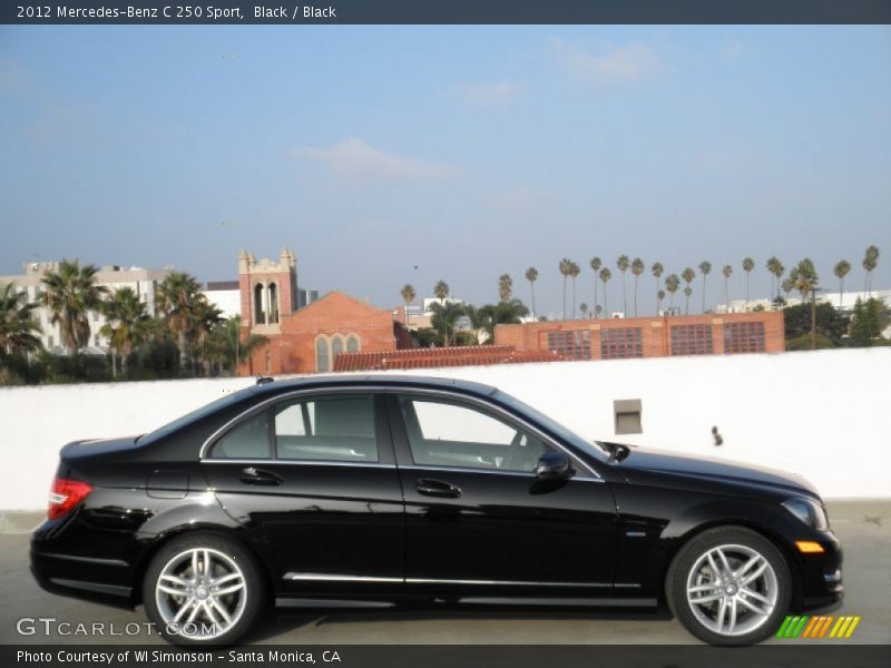 Black / Black 2012 Mercedes-Benz C 250 Sport