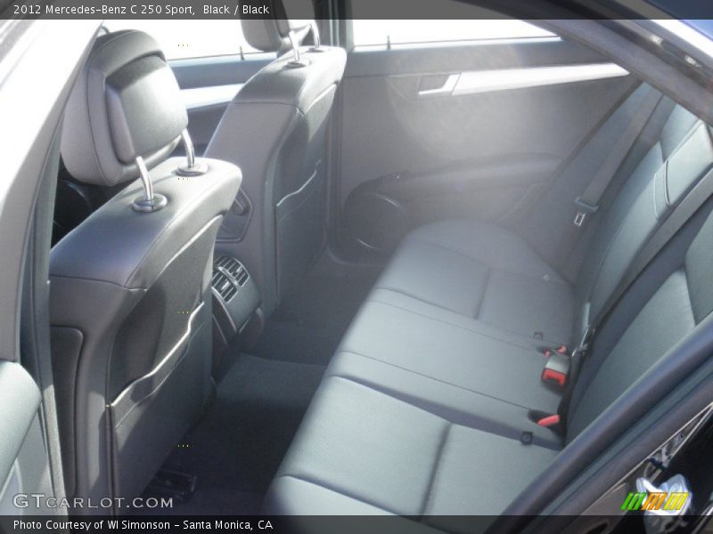 Black / Black 2012 Mercedes-Benz C 250 Sport