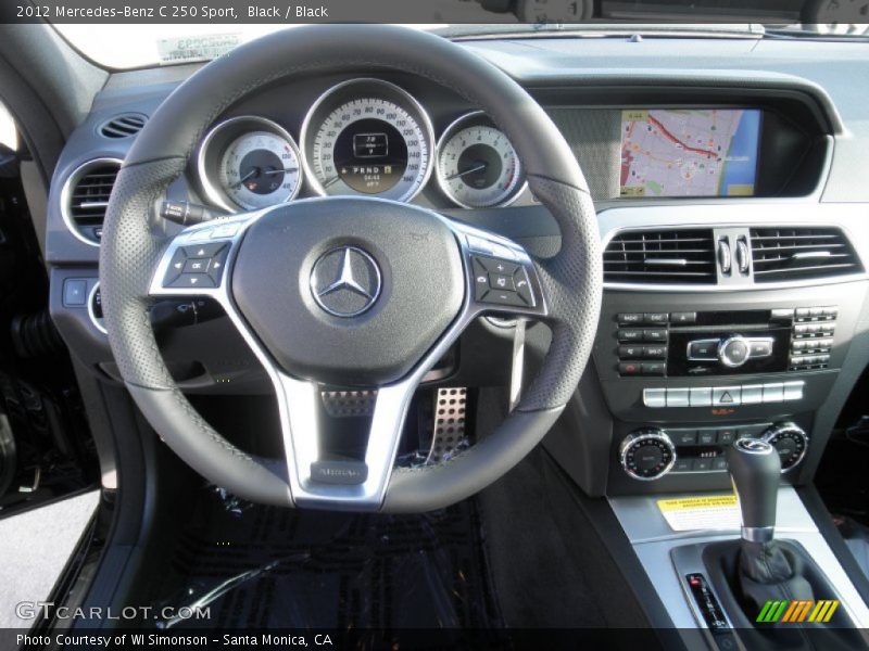 Black / Black 2012 Mercedes-Benz C 250 Sport