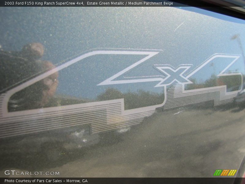 Estate Green Metallic / Medium Parchment Beige 2003 Ford F150 King Ranch SuperCrew 4x4