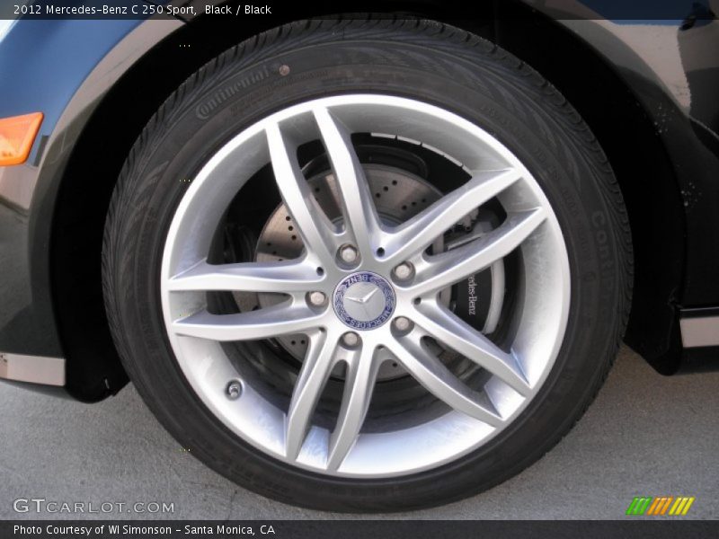 Black / Black 2012 Mercedes-Benz C 250 Sport