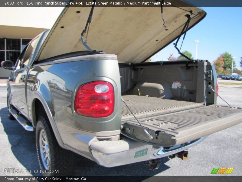 Estate Green Metallic / Medium Parchment Beige 2003 Ford F150 King Ranch SuperCrew 4x4