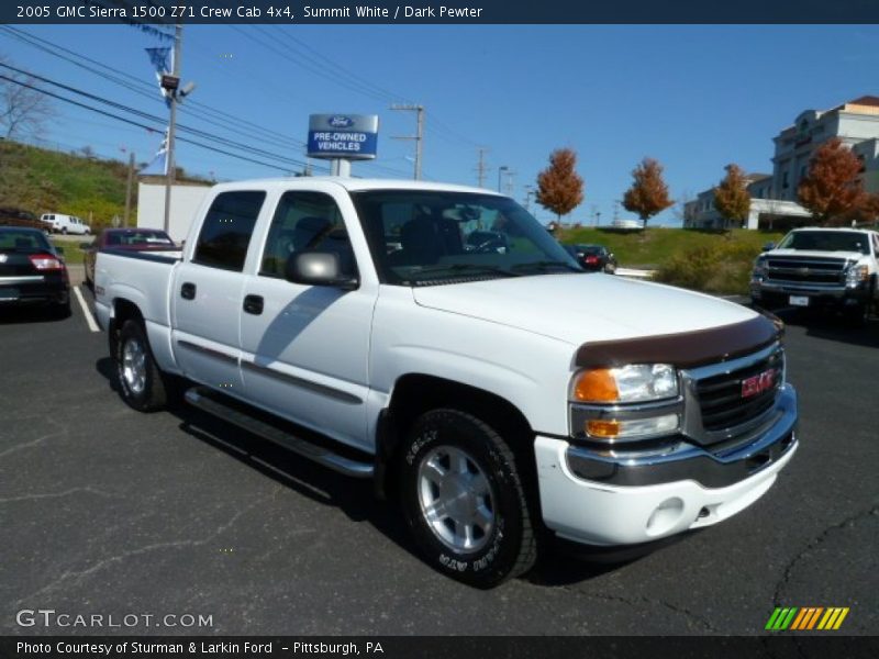 Summit White / Dark Pewter 2005 GMC Sierra 1500 Z71 Crew Cab 4x4