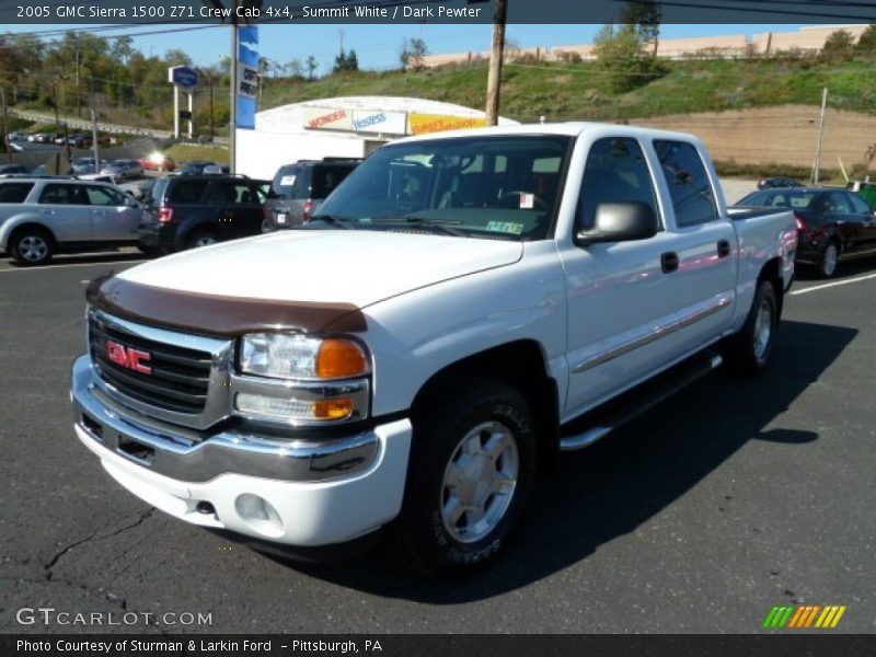 Summit White / Dark Pewter 2005 GMC Sierra 1500 Z71 Crew Cab 4x4