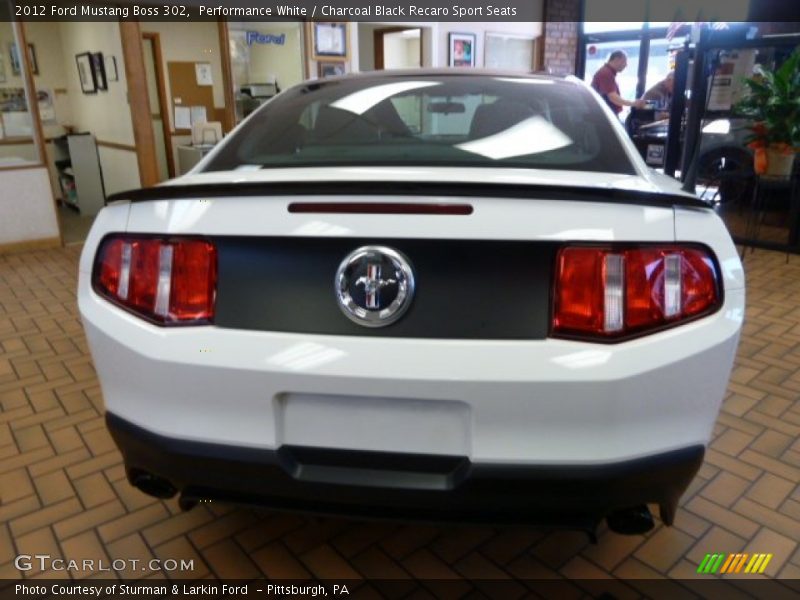  2012 Mustang Boss 302 Performance White