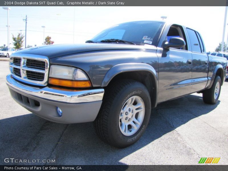 Graphite Metallic / Dark Slate Gray 2004 Dodge Dakota SXT Quad Cab