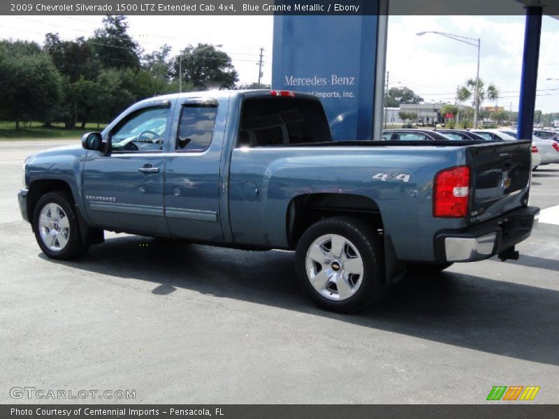 Blue Granite Metallic / Ebony 2009 Chevrolet Silverado 1500 LTZ Extended Cab 4x4