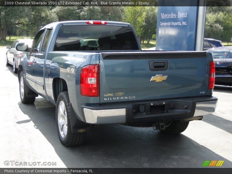 Blue Granite Metallic / Ebony 2009 Chevrolet Silverado 1500 LTZ Extended Cab 4x4
