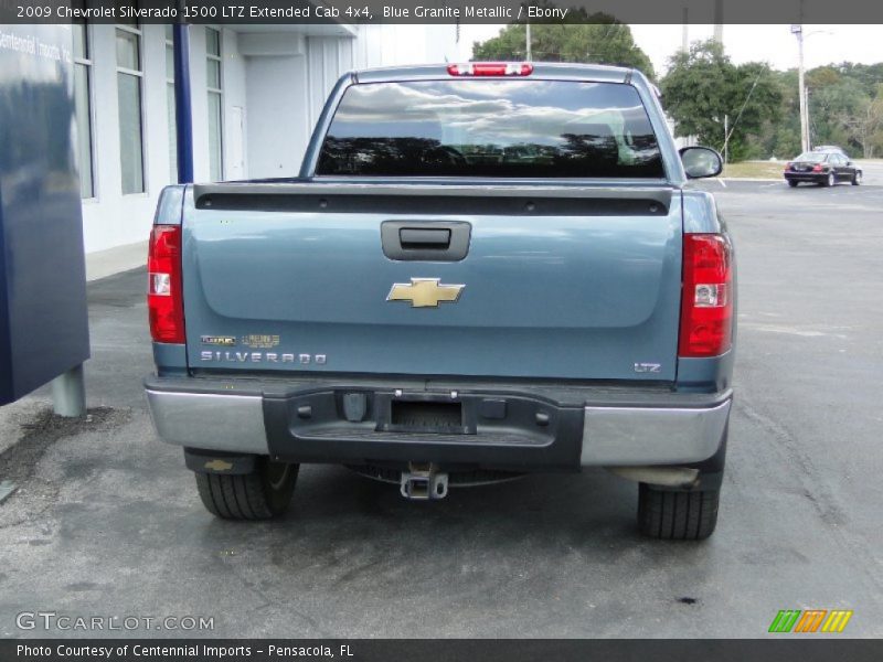 Blue Granite Metallic / Ebony 2009 Chevrolet Silverado 1500 LTZ Extended Cab 4x4