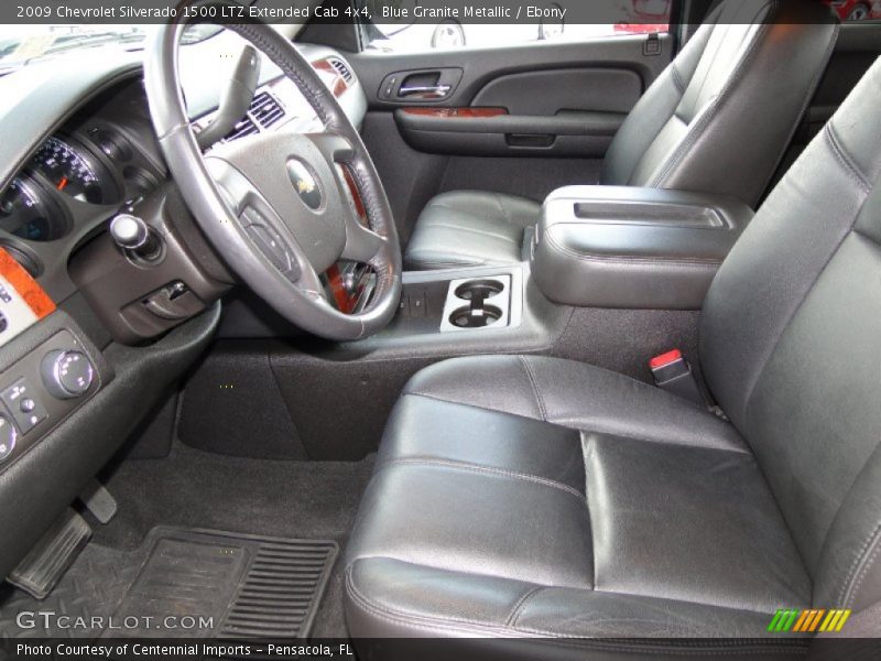 Blue Granite Metallic / Ebony 2009 Chevrolet Silverado 1500 LTZ Extended Cab 4x4