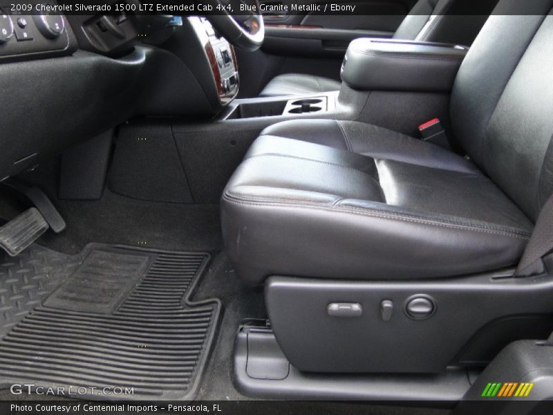 Blue Granite Metallic / Ebony 2009 Chevrolet Silverado 1500 LTZ Extended Cab 4x4