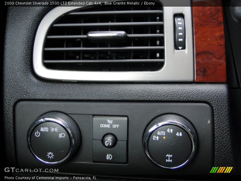 Blue Granite Metallic / Ebony 2009 Chevrolet Silverado 1500 LTZ Extended Cab 4x4