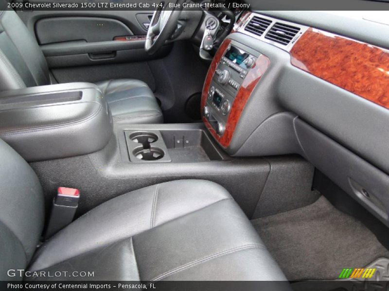 Blue Granite Metallic / Ebony 2009 Chevrolet Silverado 1500 LTZ Extended Cab 4x4