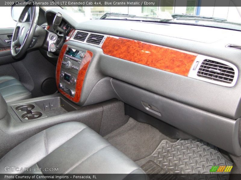 Blue Granite Metallic / Ebony 2009 Chevrolet Silverado 1500 LTZ Extended Cab 4x4