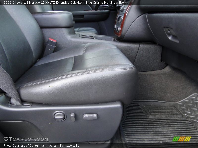 Blue Granite Metallic / Ebony 2009 Chevrolet Silverado 1500 LTZ Extended Cab 4x4