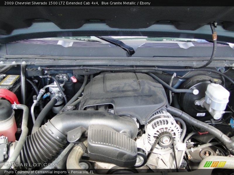 Blue Granite Metallic / Ebony 2009 Chevrolet Silverado 1500 LTZ Extended Cab 4x4