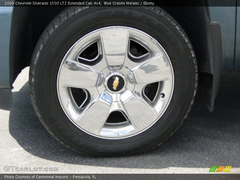 Blue Granite Metallic / Ebony 2009 Chevrolet Silverado 1500 LTZ Extended Cab 4x4