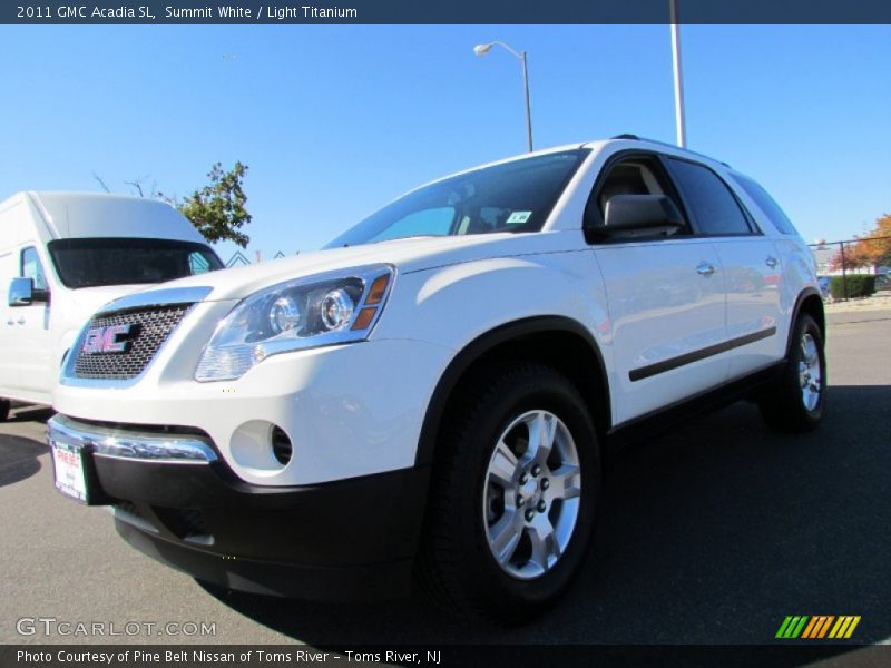 Summit White / Light Titanium 2011 GMC Acadia SL