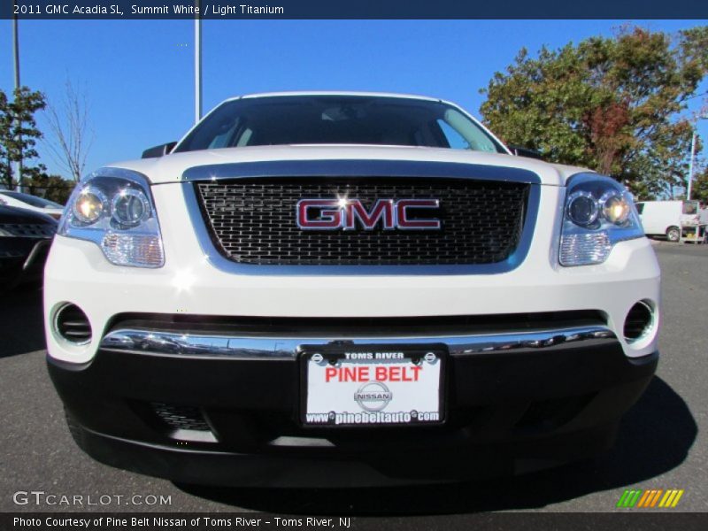 Summit White / Light Titanium 2011 GMC Acadia SL