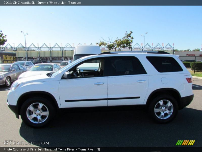 Summit White / Light Titanium 2011 GMC Acadia SL