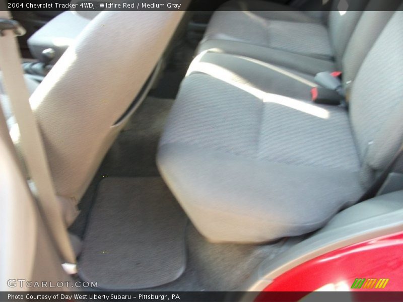 Wildfire Red / Medium Gray 2004 Chevrolet Tracker 4WD